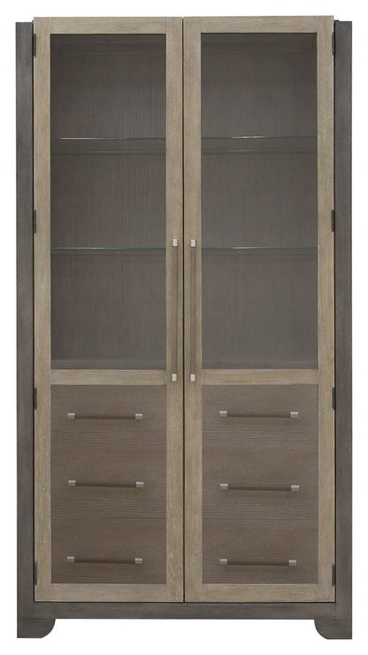 Pulaski - Anderson Park Moose Trail And Frontier Brown China Cabinet - P402300 view 2