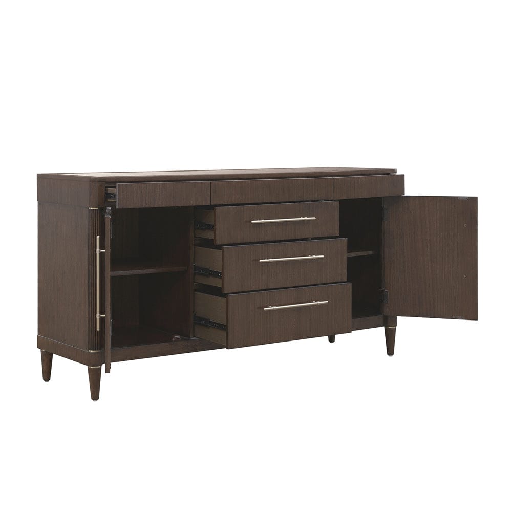 Pulaski - Asher Park Glass Top 2 Door Buffet with Storage Drawers - P393302 view 3