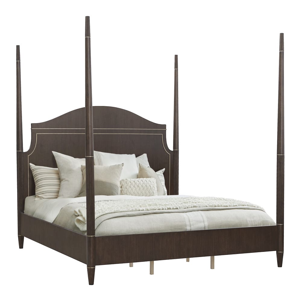 Pulaski - Asher Park Piano Brown Queen Poster Bed - P393-BR-K2 view 1