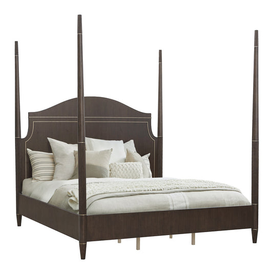 Pulaski - Asher Park Piano Brown Queen Poster Bed - P393-BR-K2 view 1