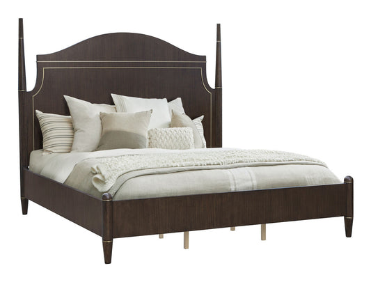 Pulaski - Asher Park Piano Brown Queen Poster Bed - P393-BR-K2 view 2