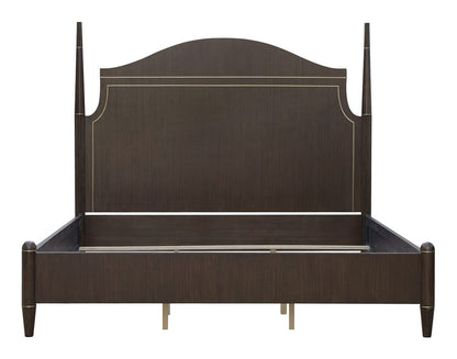 Pulaski - Asher Park Piano Brown Queen Poster Bed - P393-BR-K2 view 6
