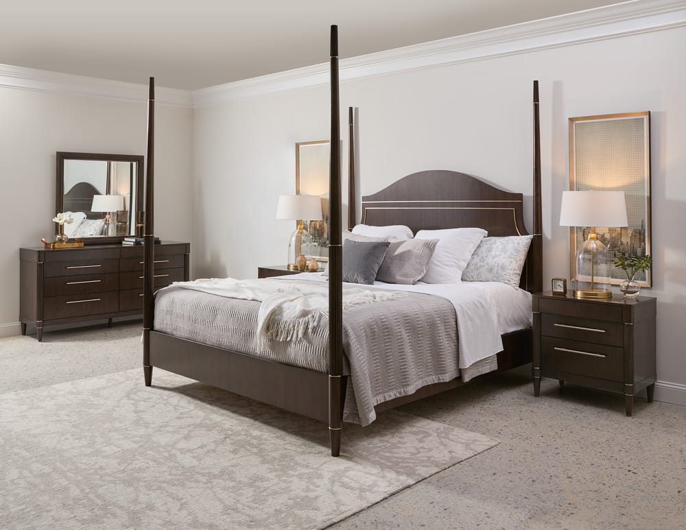 Pulaski - Asher Park Piano Brown Queen Poster Bed - P393-BR-K2 view 9