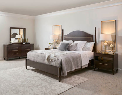 Pulaski - Asher Park Piano Brown Queen Poster Bed - P393-BR-K2 view 11