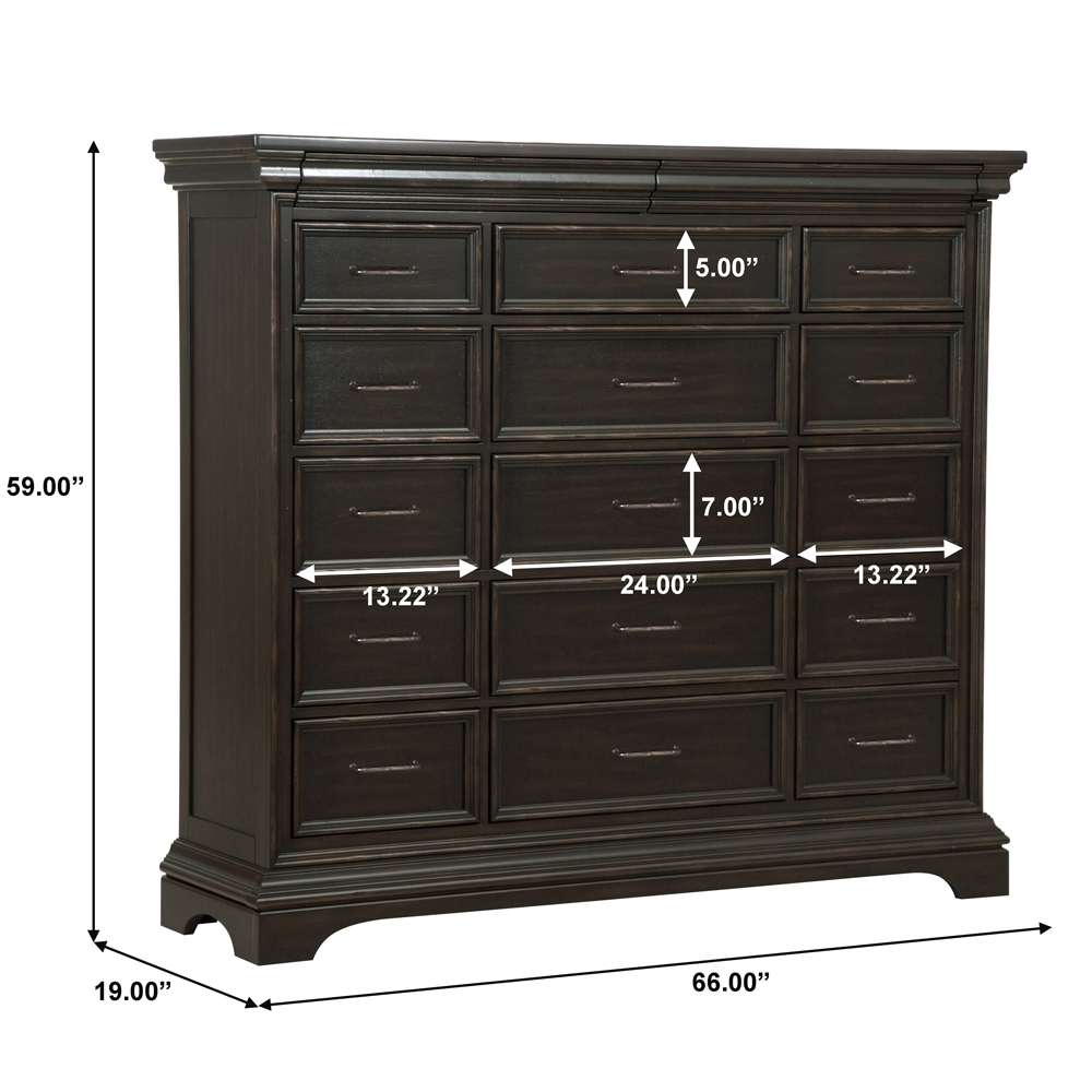 Pulaski - Caldwell 17 Drawer Master Chest - P012127 veiw 6