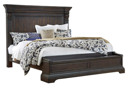 Pulaski - Caldwell Deep Brown King Storage Bed - P012-BR-K4 view 1
