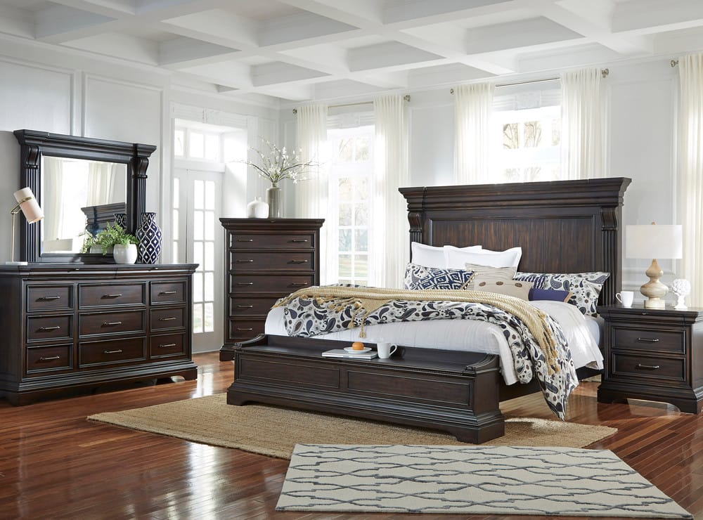 Pulaski - Caldwell Deep Brown King Storage Bed - P012-BR-K4 view 5