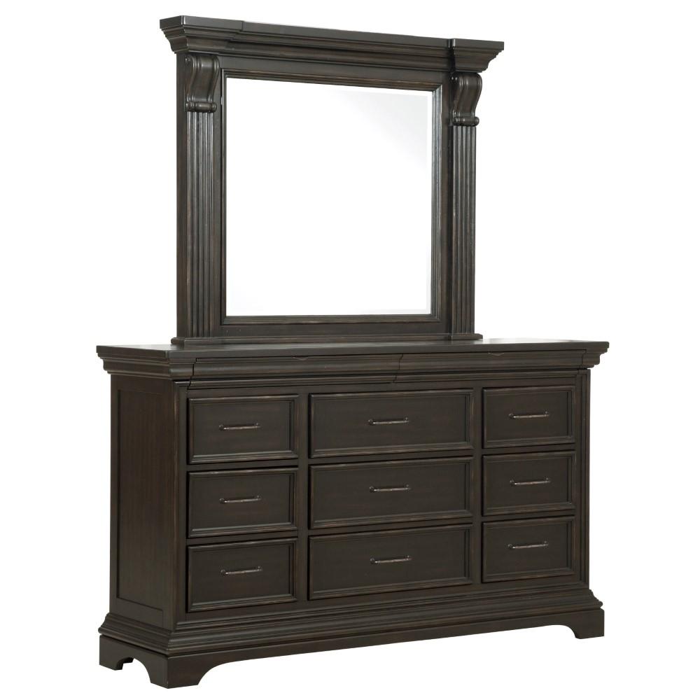 Pulaski - Caldwell Dresser/Mirror - P012-BR-K7 veiw 1