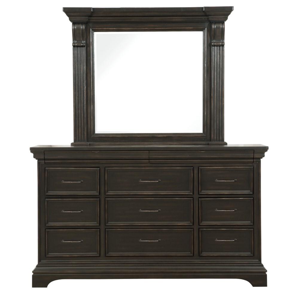 Pulaski - Caldwell Dresser/Mirror - P012-BR-K7 veiw 2