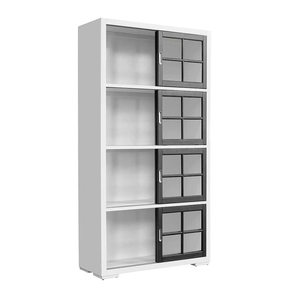 Pulaski - Contemporary 4-Shelf Sliding Door Bookcase - P021773_CLOSEOUT veiw 4