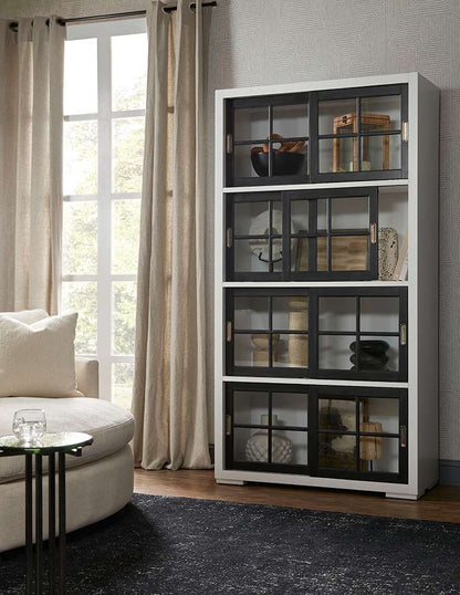 Pulaski - Contemporary 4-Shelf Sliding Door Bookcase - P021773_CLOSEOUT veiw 7