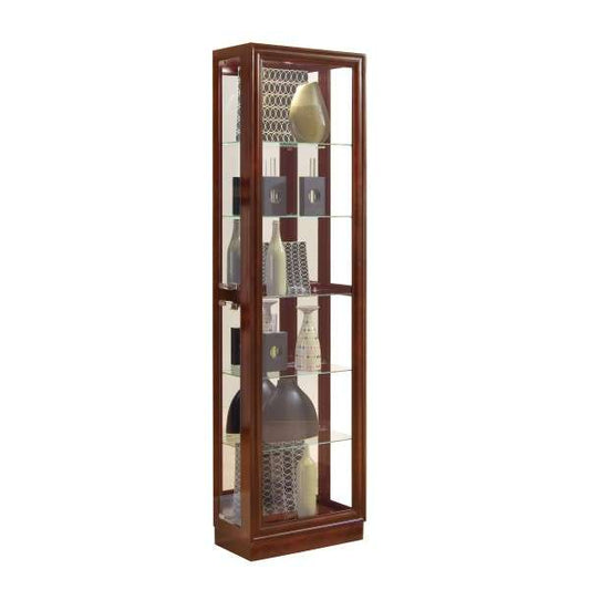 Pulaski - Tall Traditional 5 Shelf Curio Cabinet in Cherry - 21000 veiw 1