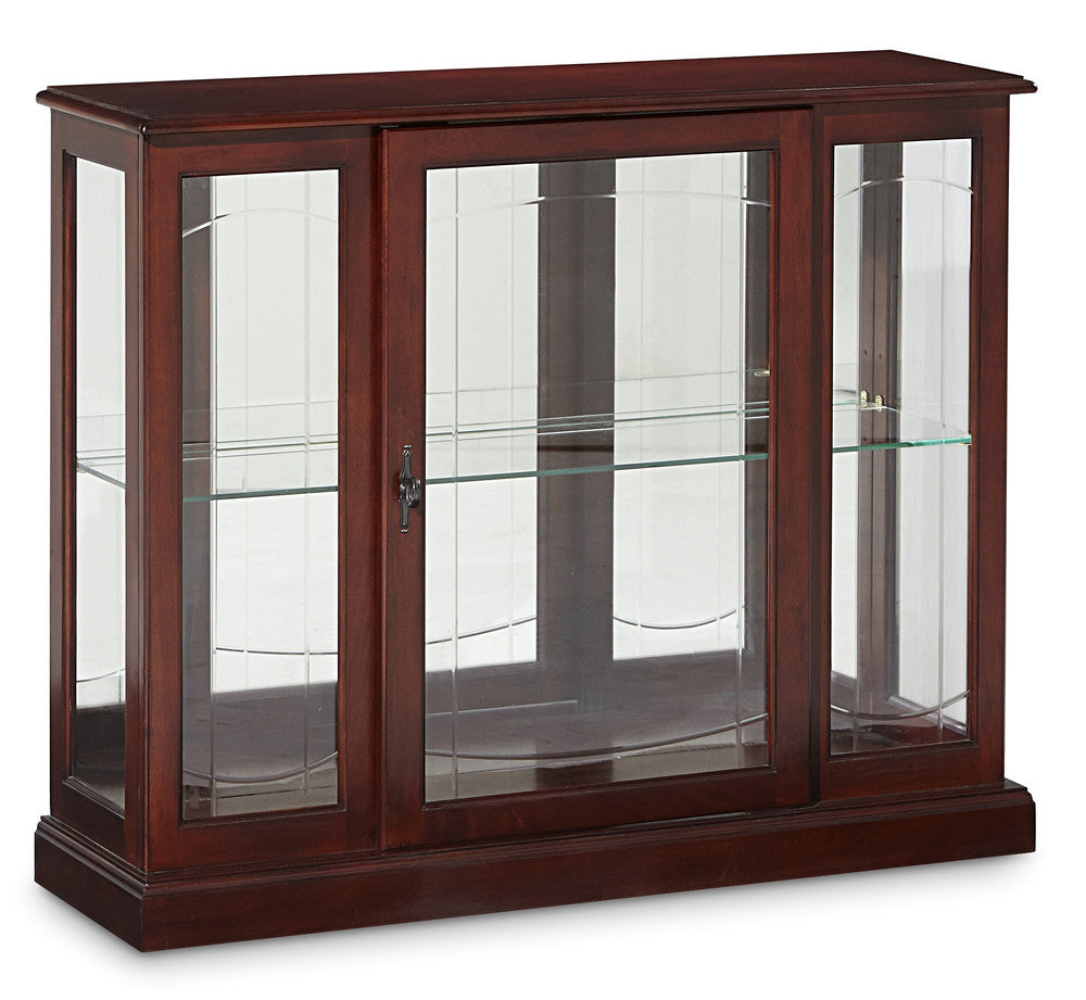 Pulaski - Curios Cherry Brown Lighted 1 Shelf Console Display Cabinet - 6705 view 4