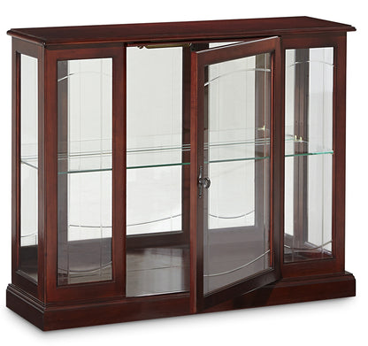 Pulaski - Curios Cherry Brown Lighted 1 Shelf Console Display Cabinet - 6705 view 5