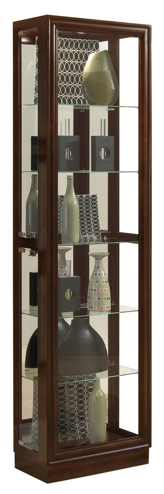 Pulaski - Curios Cherry Brown Tall Traditional 5 Shelf Curio Cabinet - 21000 view 2