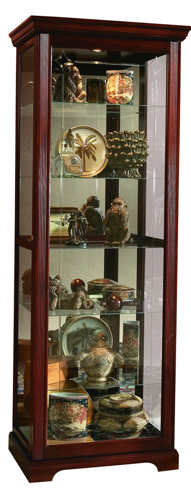 Pulaski - Curios Victorian Brown Sliding Door 5 Shelf Curio Cabinet - 20717 view 2