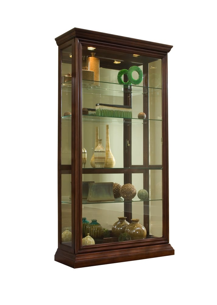 Pulaski Eden House Two Way Sliding Door Curio Cherry 20542 View 1