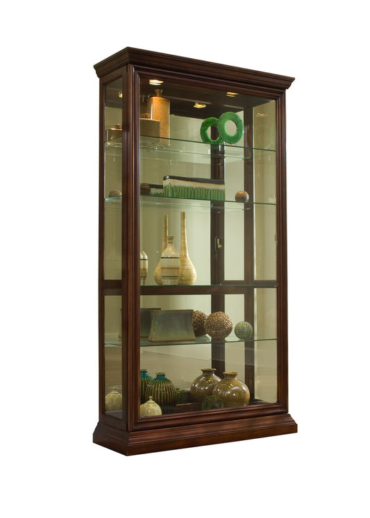 Pulaski Eden House Two Way Sliding Door Curio Cherry 20542 View 1