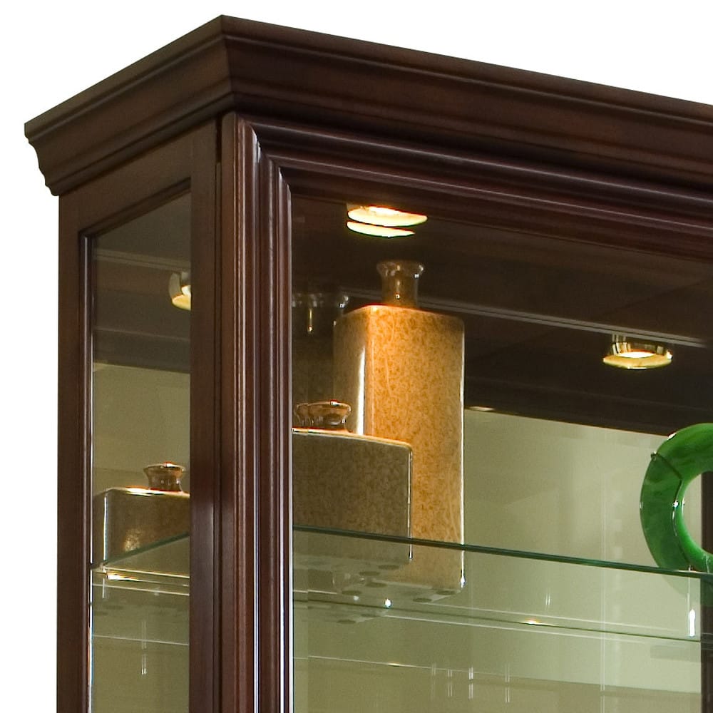 Pulaski Eden House Two Way Sliding Door Curio Cherry 20542 View 3