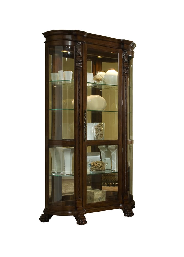 Pulaski Foxcroft Curved End Curio 102003 View 1