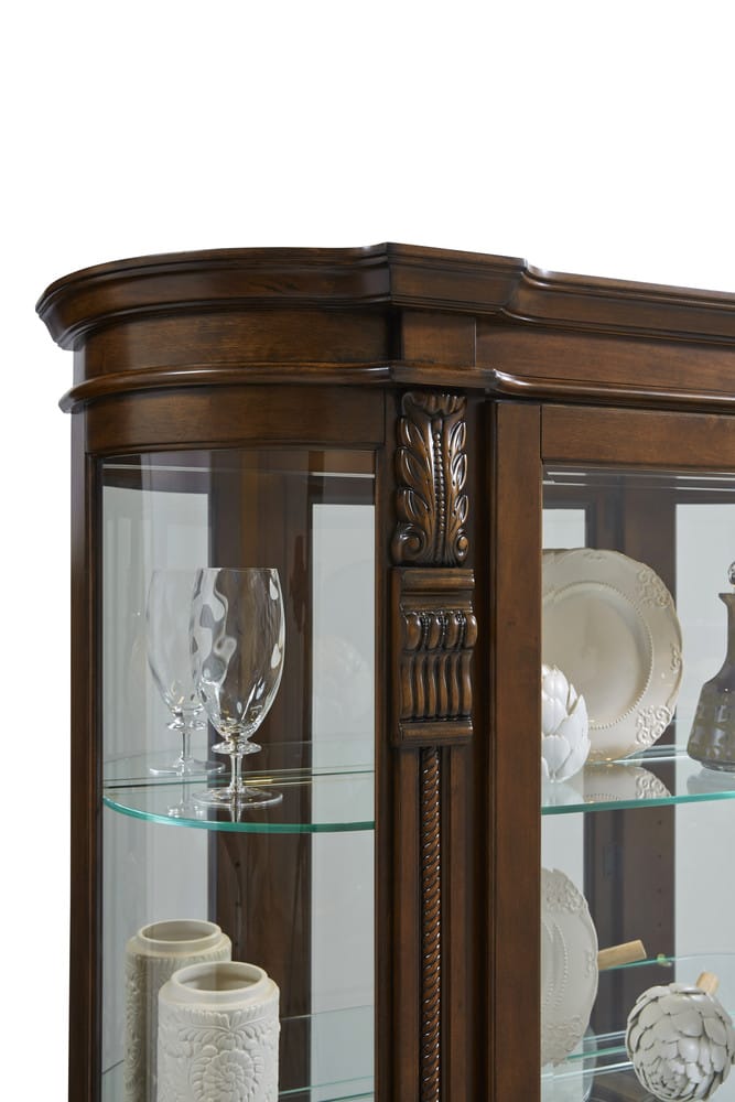 Pulaski Foxcroft Curved End Curio 102003 View 3