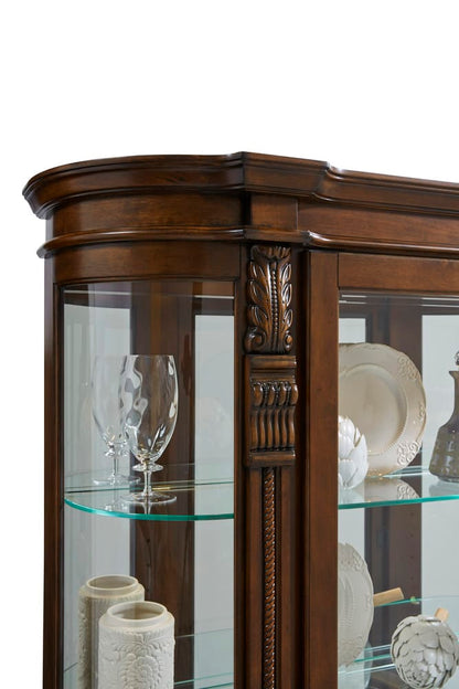 Pulaski Foxcroft Curved End Curio 102003 View 3
