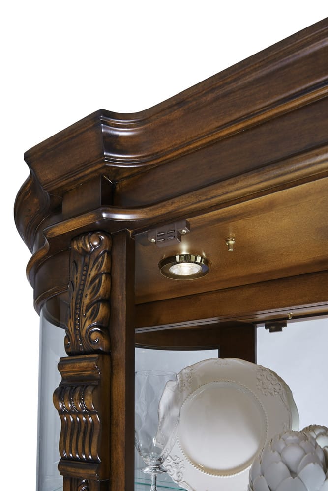 Pulaski Foxcroft Curved End Curio 102003 View 6