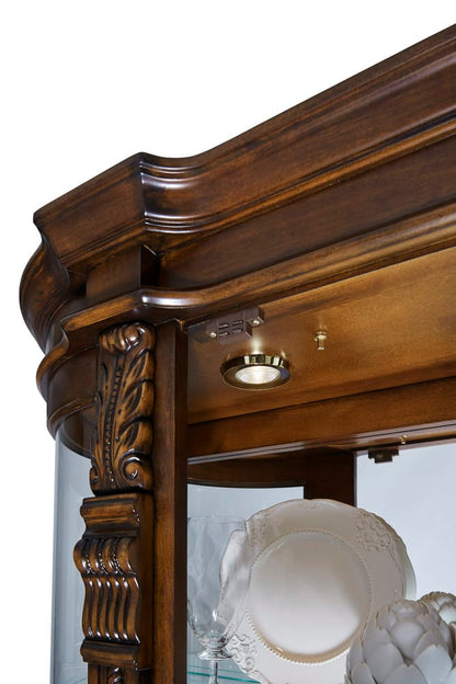Pulaski Foxcroft Curved End Curio 102003 View 6