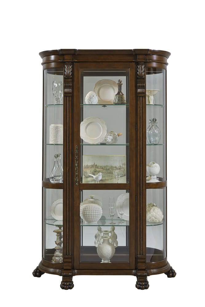 Pulaski Foxcroft Curved End Curio 102003 View 7
