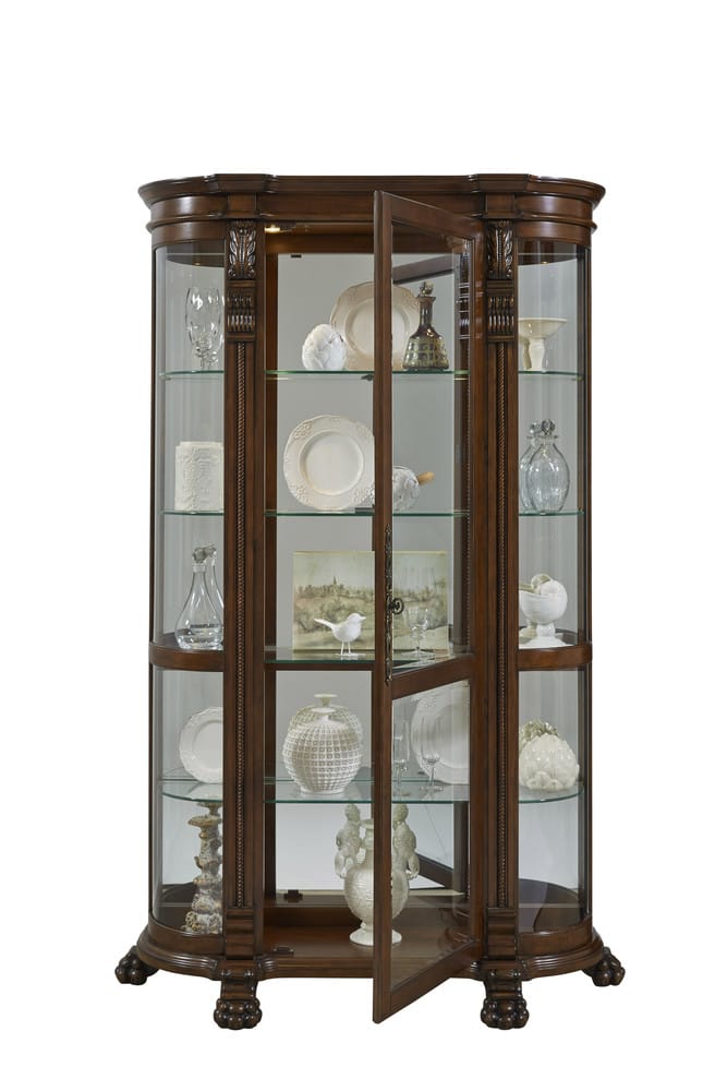 Pulaski Foxcroft Curved End Curio 102003 View 8