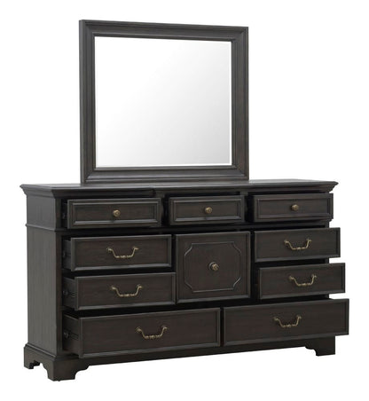 Pulaski - Hickory Creek Brown Velvet 10 Drawer Dresser With Mirror - P386-BR-K7 view 3