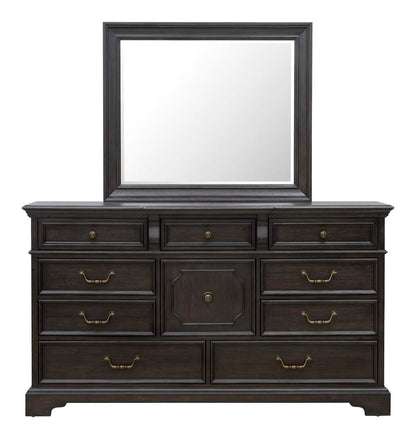Pulaski - Hickory Creek Brown Velvet 10 Drawer Dresser With Mirror - P386-BR-K7 view 4