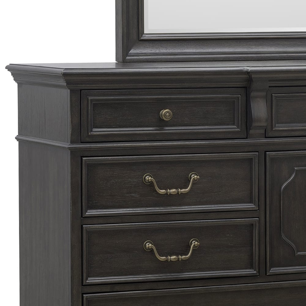 Pulaski - Hickory Creek Brown Velvet 10 Drawer Dresser With Mirror - P386-BR-K7 view 6
