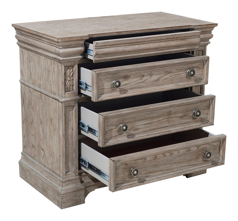 Pulaski - Kingsbury French Gray 4 Drawer Bachelor Chest - P167123 view 3