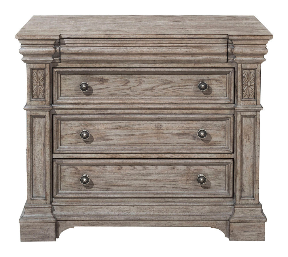 Pulaski - Kingsbury French Gray 4 Drawer Bachelor Chest - P167123 view 4