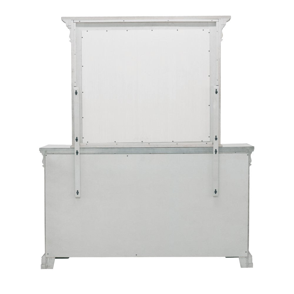 Pulaski - Madison Ridge 10 Drawer Dresser and Framed Mirror in Heritage Taupe - P091-BR-K7 veiw 4