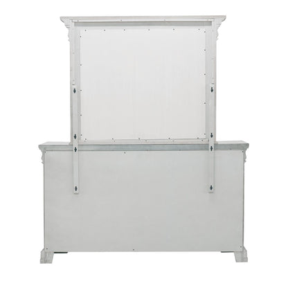 Pulaski - Madison Ridge 10 Drawer Dresser and Framed Mirror in Heritage Taupe - P091-BR-K7 veiw 4