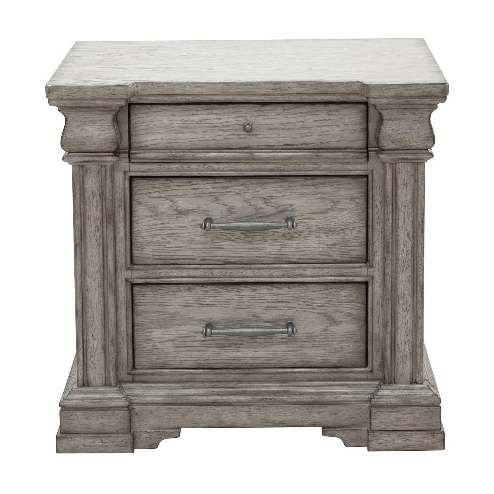Pulaski - Madison Ridge 3 Drawer Nightstand in Heritage Taupe - P091140 veiw 1