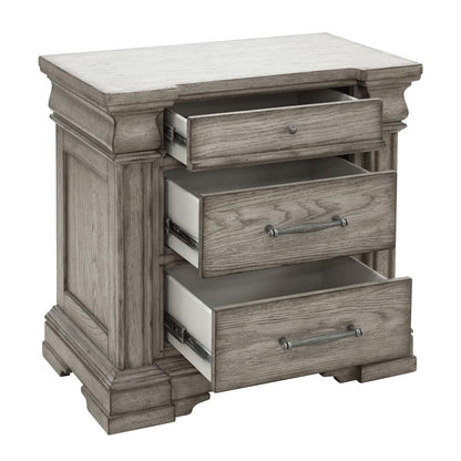 Pulaski - Madison Ridge 3 Drawer Nightstand in Heritage Taupe - P091140 veiw 4