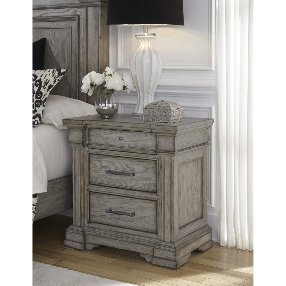 Pulaski - Madison Ridge 3 Drawer Nightstand in Heritage Taupe - P091140 veiw 7