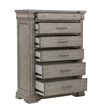 Pulaski - Madison Ridge 6 Drawer Chest in Heritage Taupe - P091124 view 4
