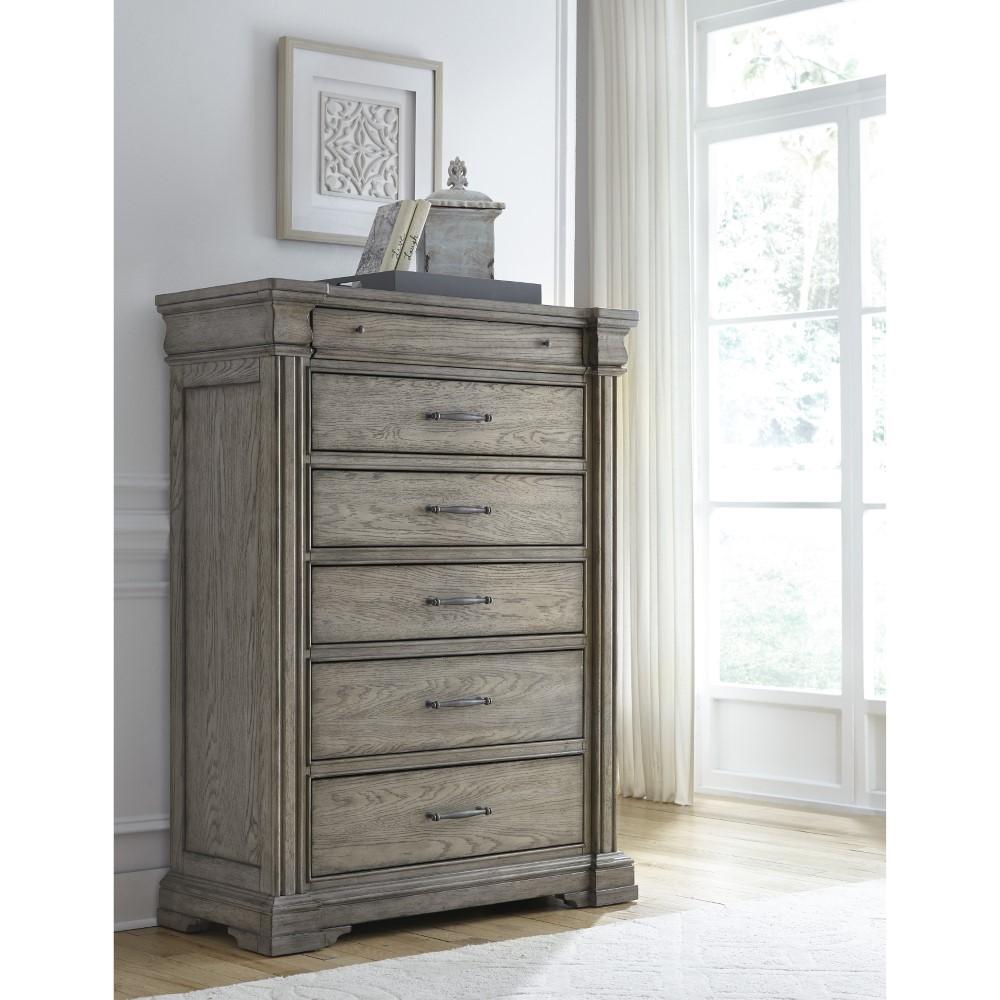 Pulaski - Madison Ridge 6 Drawer Chest in Heritage Taupe - P091124 view 6