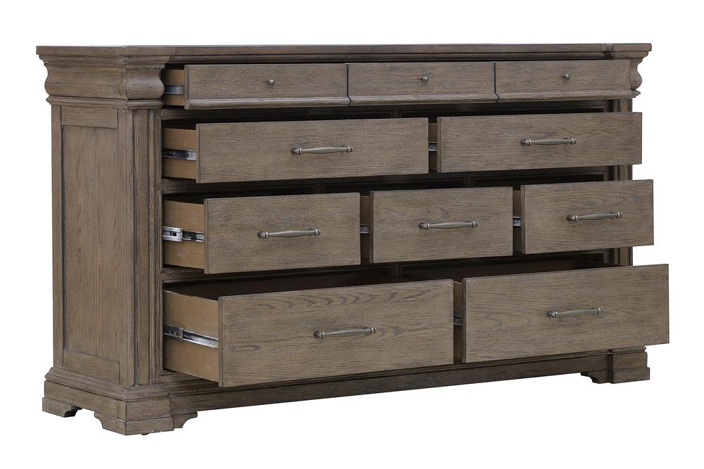 Pulaski - Madison Ridge Brown 10 Drawer Dresser - P413100 veiw 3