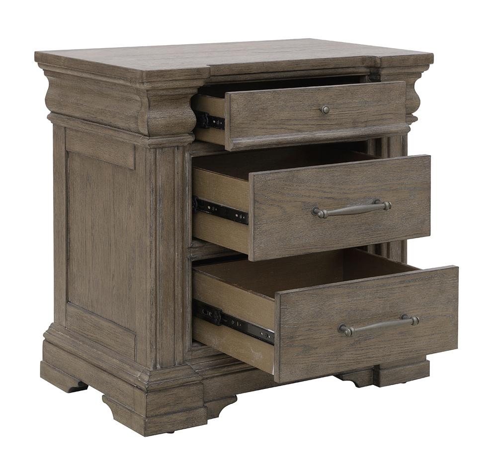 Pulaski - Madison Ridge Brown 3 Drawer Nightstand - P413140 veiw 3