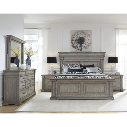 Pulaski - Madison Ridge Queen Panel Bed in Heritage Taupe - P091-BR-K1 view 7
