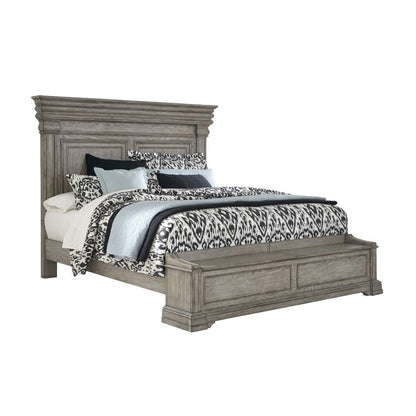 Pulaski - Madison Ridge Queen Panel Bed with Blanket Chest Footboard in Heritage Taupe - P091-BR-K2 veiw 1