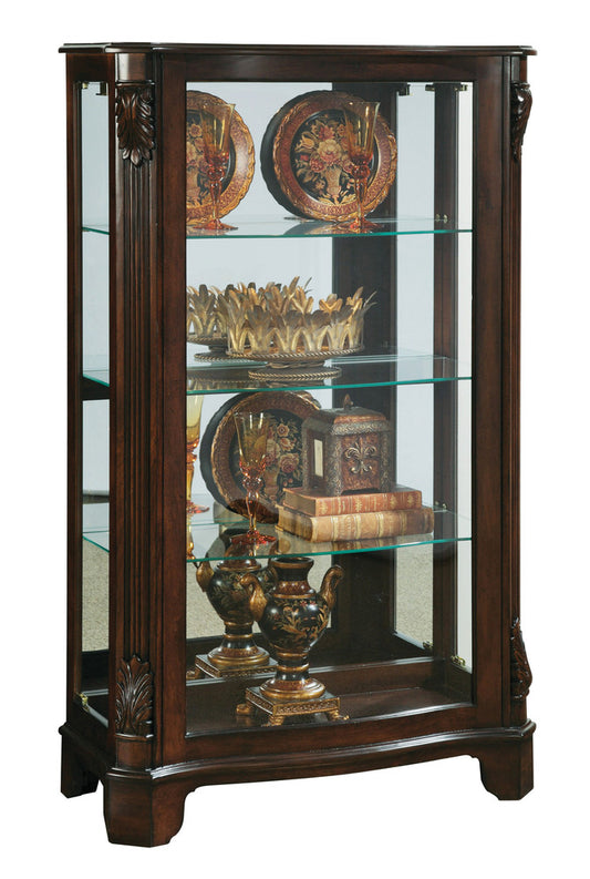 Pulaski Mantel Curio In Brown Color 21429 View 2