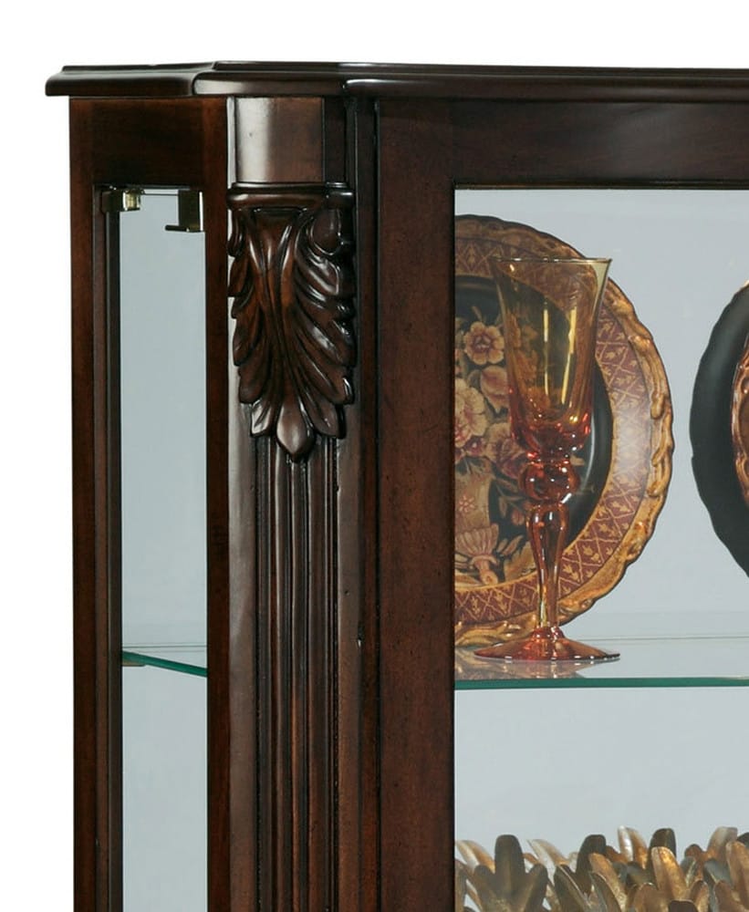 Pulaski Mantel Curio In Brown Color 21429 View 3