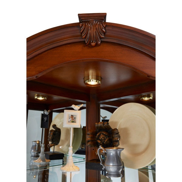 Pulaski - Medallion Cherry Corner Curio - 20671 veiw 7