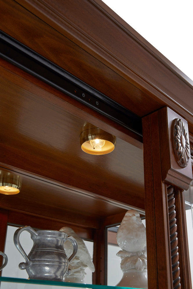 Pulaski Medallion Cherry Two Way Sliding Door Curio 20485 View 4